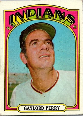 1972 Topps Gaylord Perry #285 - Indios Foto 1 de 2