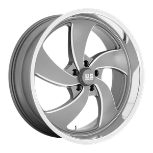 24x9 US Mags U133 Desperado Anthracite Milled LEFT Wheel 5x4.75 (1mm) - Picture 1 of 5
