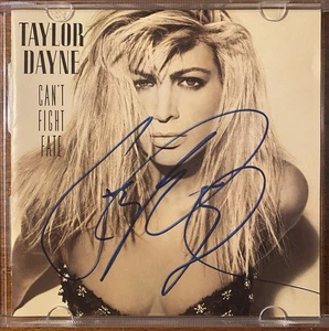 TAYLOR DANE Can't Fight Fate 1989 US ORG AUTOGRAPHED CD Dance MINTY! Signed - Picture 1 of 3