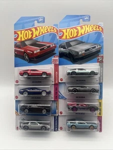 Hot Wheels DELOREAN DMC LOT OF 8 Various Colors & Releases Treasure Hunt 1/64 - Picture 1 of 10
