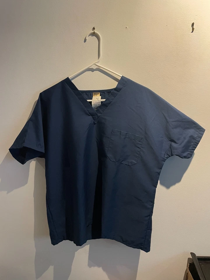 Fashion Seal Healthcare Scrub V- Neck Tops Unisex Poly/Cotton Blend One Pocket - Image 1 of 1
