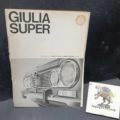 Allegato Libretto uso e manutenzione Alfa Romeo Giulia TI italiano 1965 raro - Immagine 1 di 4