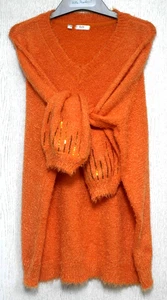   BONPRIX   STRICKPULLOVER   GR   56/58   ORANGETON - Bild 1 von 1