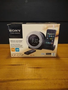 Sony Dream Machine ICF-C7iP AM/FM Radio Alarm Clock with iPod/iPhone Dock - Picture 1 of 6
