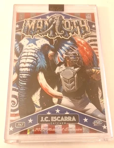 2024 Wild Card Dino-Might Mammoth #JE J.C. Escarra #1/1 National Exclusive - Picture 1 of 3