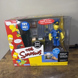 Playmates The Simpsons 2002 WOS Interactive Police Station Oficial Eddie Nuevo - Imagen 1 de 5