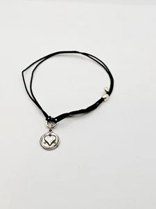 Alex & Ani Kindred Cord Love Token Dbl Silver HEART ๐ Charm Bracelet โ๏ธ - Picture 1 of 8