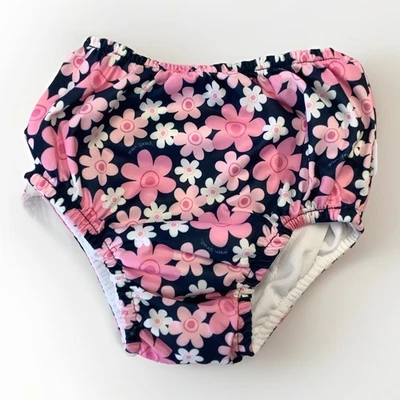 Pañal de natación Green Sprouts reutilizable Eco Snap estampado floral 3T N9 Foto 1 de 4