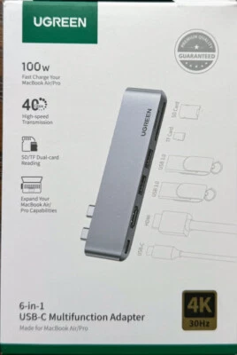 Ugreen 6-In-1 USB-C Multifunction Adapter For MacBook Air/Pro - Image 1 of 2