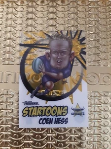 Nrl 2018 Coen Hess STARTOONS trading card (ST 10/18) - Picture 1 of 2
