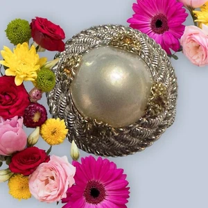 Beautiful Judith Ripka Sterling silver pearl/ Citrine ring. - Picture 1 of 14