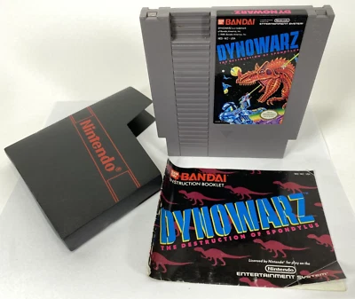 DYNOWARZ: Destruction of Spondylus (1990) NINTENDO NES - CART, Sleeve & Booklet  - Image 1 of 4