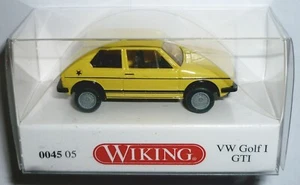 Wiking 004505 VW Golf 1 GTi 1976 - 1983 Lemon Yellow 1:87 Track H0 - Picture 1 of 3