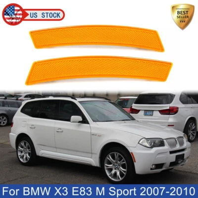 Par de reflectores de luz de señalización delantera para BMW X3 E83 M Sport 2007-2010 Foto 1 de 4