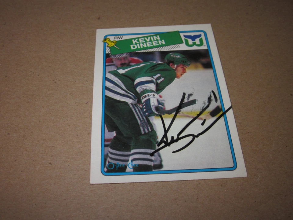 KEVIN DINEEN SIGNED AUTOGRAPHED 1988 OPC O-PEE-CHEE HOCKEY CARD # 36 - Image 1 of 1