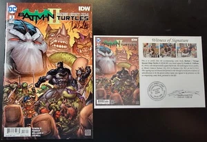 Batman Teenage Mutant Ninja Turtles (2018) II #3 FIRMATO Freddie Williams II NUOVO CON ETICHETTE - Foto 1 di 8