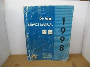 OEM Factory 1998 G-Van Dealership Service Manual Book 4 of 4 - Picture 1 of 4