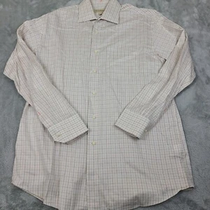 Tommy Bahama Men Size 15 1/2-32/33 Checked Cotton Long Sleeve Dress Shirt - Picture 1 of 6