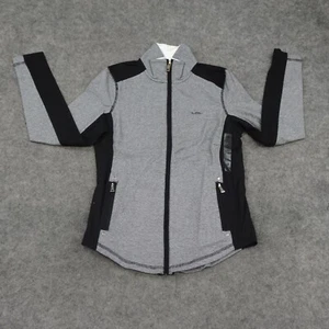 Ralph Lauren Track Jacket Womens Petite XS PXS Black White Stripe Long Sleeves B - Picture 1 of 12