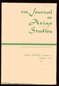 THE JOURNAL OF ASIAN STUDIES August 1979 vintage TPB - Bild 1 von 4