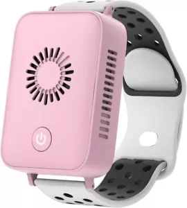 Schnell wärmendes und kühlendes Armband: 3 Geschwindigkeiten tragbares Kühlarmband rosa - Bild 1 von 8