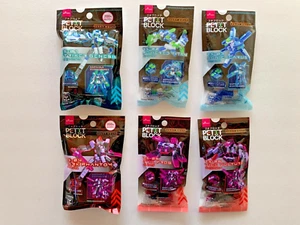 Daiso Petit Block Robot Squad Blocks Complete SET 6 JAPAN JP Shipping Free NEW - Picture 1 of 16