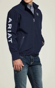 Ariat New Team Softshell Jacket- Navy Men’s XS NEW! - Picture 1 of 11