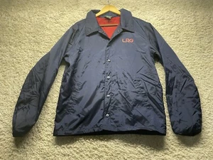 Giacca a vento a scatto LRG Lifted Research Group blu navy taglia large ottime condizioni - Foto 1 di 7