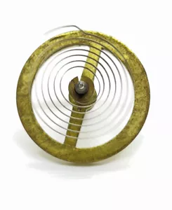 Antique Clock Balance Wheel 23.88mm Brass W/Flags - Picture 1 of 3