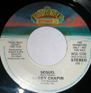 Harry Chapin - Sequel (7", Single, Promo, Styrene) (Near Mint (NM or M-)) - 3131 - Picture 1 of 2