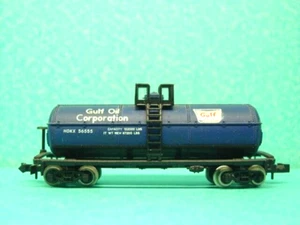 N Scale Gulf Oil Corporation  1 Dome Chemical Tank Car  Made in Yugoslavia - Picture 1 of 3