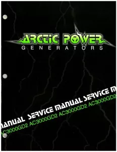 Arctic Cat 3000GD2 Generator Shop Manual : 2255-801 - Foto 1 di 1