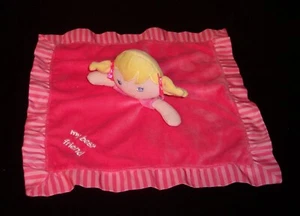 Garanimals My Best Friend Girl Rosa Baby Lovey Sicherheitsdecke Rassel Plüsch GUC - Bild 1 von 3