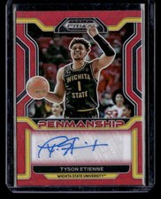 2022 Prizm Draft Picks #CP-TET Tyson Etienne Red Auto SN199 Near Mint
