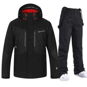 Winter High Quality Ski Suit Men Waterproof Windbreaker Snow Jacket Baggy Pants - Picture 1 of 17