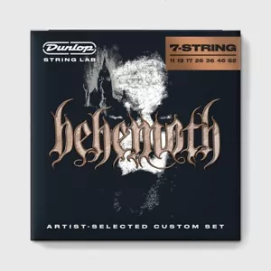 JEU DE CORDES GUITARE ELECTRIQUE 7 CORDES BEHEMOTH 11-62 DUNLOP BEHN1162-7 - Foto 1 di 1