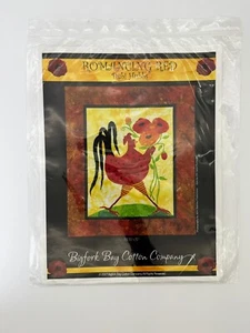 23.25"x27" Debi Hubbs Quilt Pattern 'Romancing Red' Rooster square Bigfork Bay - Picture 1 of 3