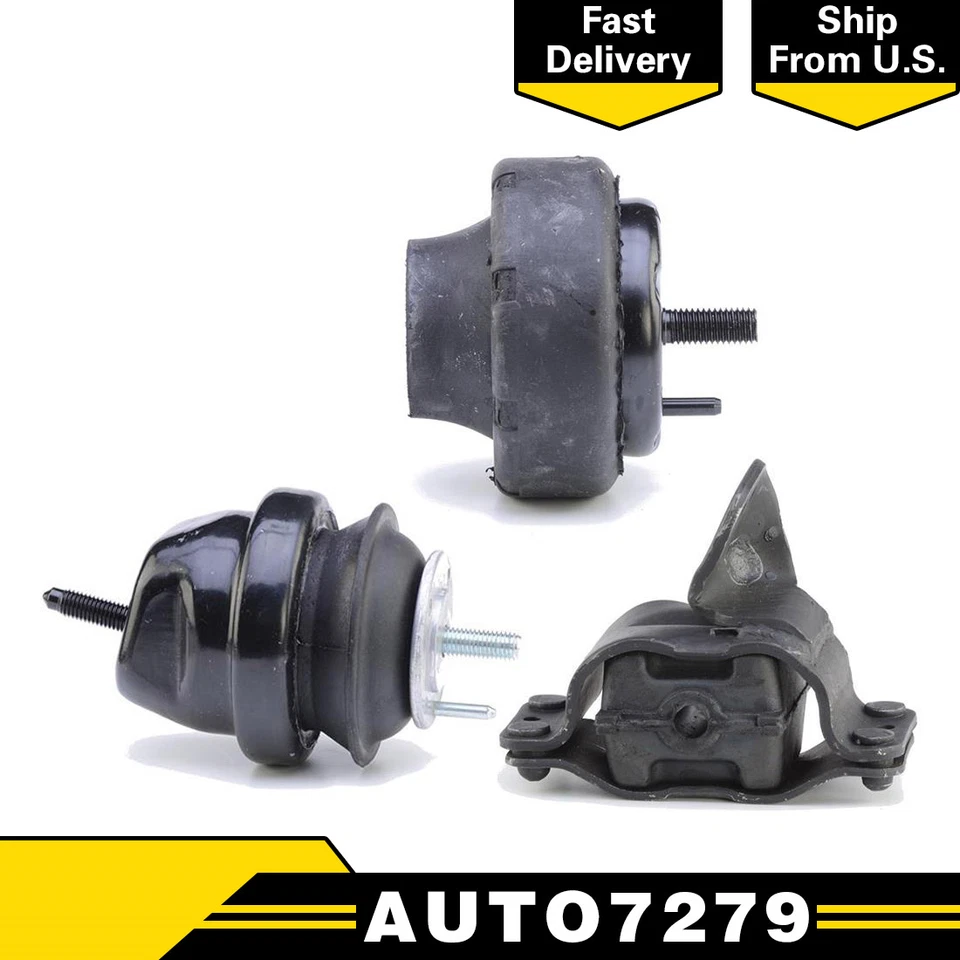 Juego de 3 montaje de motor y transmisión para Ford Windstar 1999-2003 3,8 L 4 velocidades - anclaje Foto 1 de 4