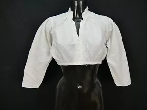 Gr.38 Dirndlbluse süße Bluse für Dirndl mit Spitzen Trachtenbluse - Bild 1 von 3