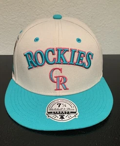 Topps Lids x Mitchell & Ness Colorado Rockies Baseballmütze Kappe nicht verstellbar 7 1/4 - Bild 1 von 15