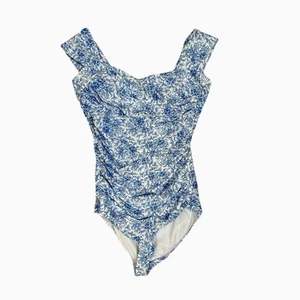 Albion The Savannah One Piece Floral Print Women’s Size Small Blue White - Picture 1 of 7