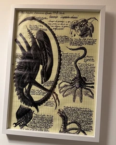 CANVAS PRINT ALIENS SIGORNEY WEAVER ALIEN XENOMORPH PRINT CANVASS - Picture 1 of 2