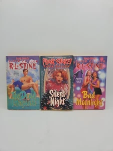 Fear Street RL Stine Dead Lifeguard, Silent Night, Bad Moonlight Chillers Lot - Foto 1 di 21