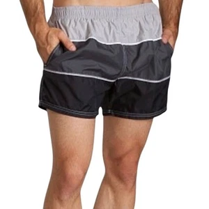 HUGO BOSS Butterflyfish Swim Boxer Men S Grey Colorblock Pockets Comfy Relax - Picture 1 of 15
