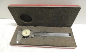 STARRETT No. 120 6" Stainless Steel Dial CALIPER with Case - Picture 1 of 8