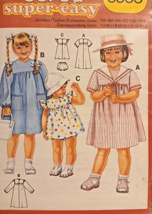 Sewing Pattern**Girls/Toddlers Dress/Panties**Age 12 Month to 4 Years*BURDA 6955 - Picture 1 of 1