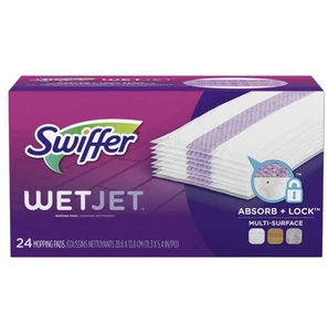 Almohadilla para fregona limpiadora de pisos de madera dura Swiffer WetJet 24 unidades (paquete de 1) - Imagen 1 de 6