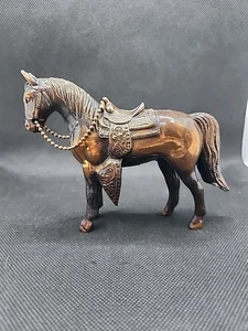 Vintage Topf Metall stehend Pferd Hohl Figur Bronze Kupferfarben - Bild 1 von 5
