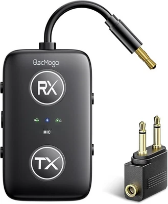 2025 Neuester Bluetooth 5.4 Adapter, ElecMoga 2 in 1 Bluetooth Sender und