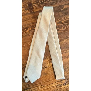 Krawattennadel Mumu weiß Hochzeit Seide Fischgrät Streifenmuster formelle Krawatte - Bild 1 von 4